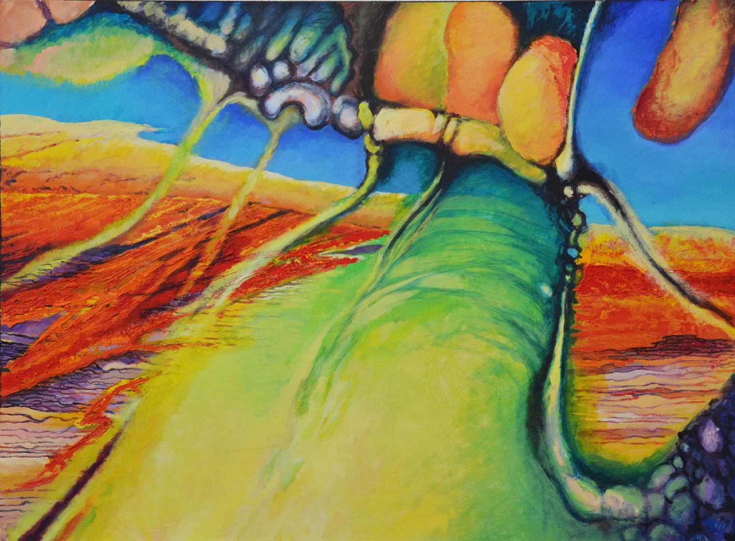 Michał Poręba, 2017, Azjera Blara, 150x110 cm, akryl na płótnie.