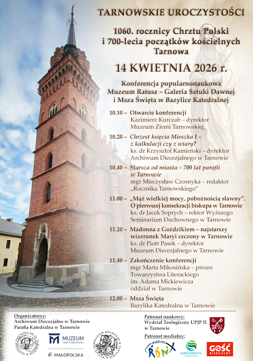 Plakat konferencji w Muzeum Ratusz – Galerii Sztuki Dawnej