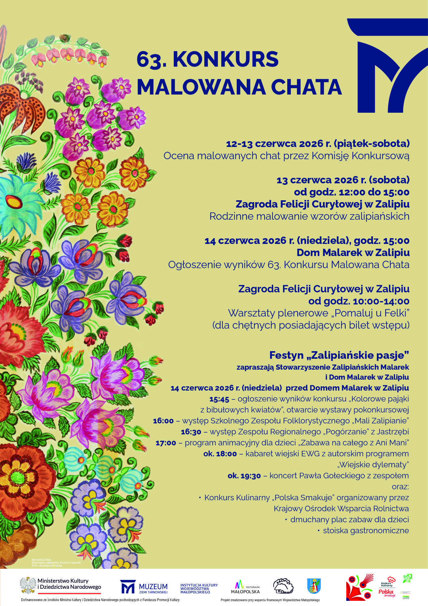 plakat 63. Konkursu Malowana Chata