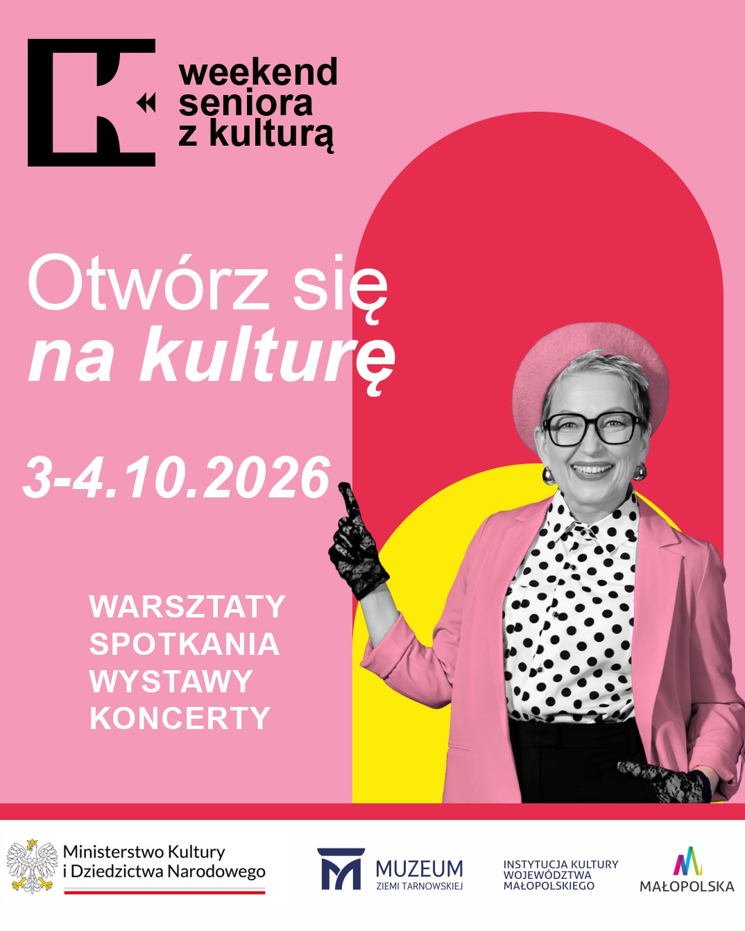 plakat "Weekend Seniora z kulturą"