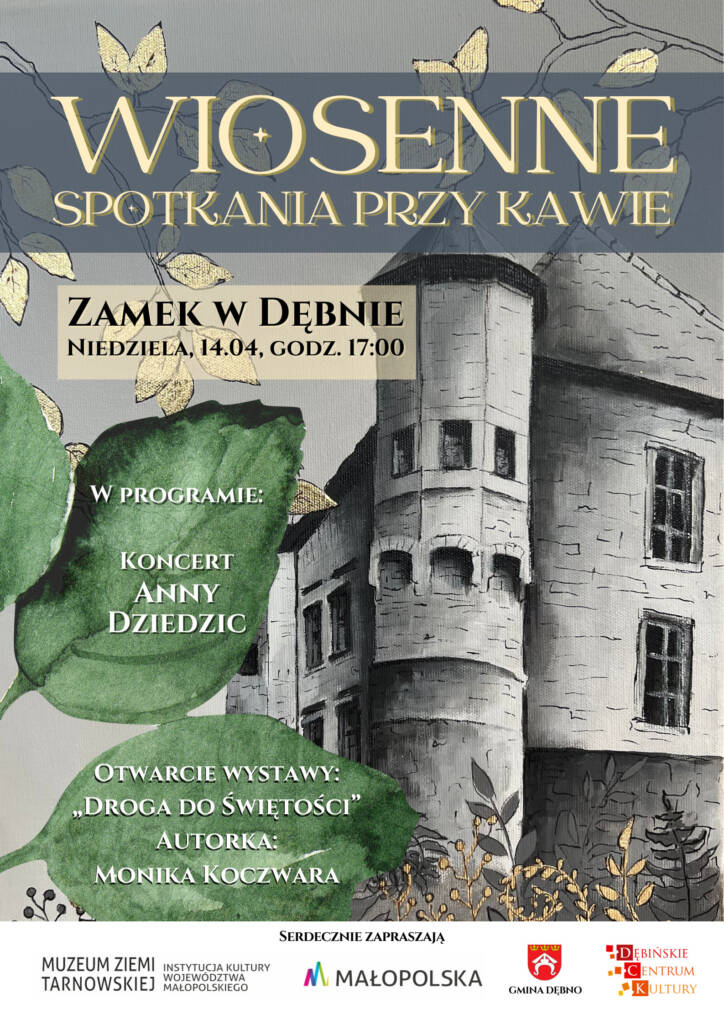 Wiosenne Spotkania przy Kawie w Muzeum Zamek w Dębnie – wystawa „Droga do Świętości” – twórczość Moniki Koczwary