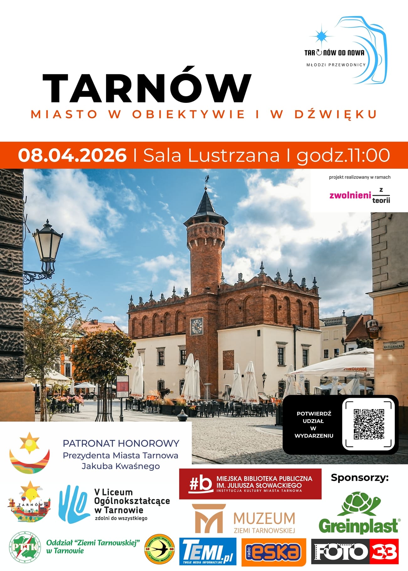 Zdjęcia Ratusza w Tarnowie oraz opis wydarzenia „Tarnów - Miasto w Obiektywie i w Dźwięku”