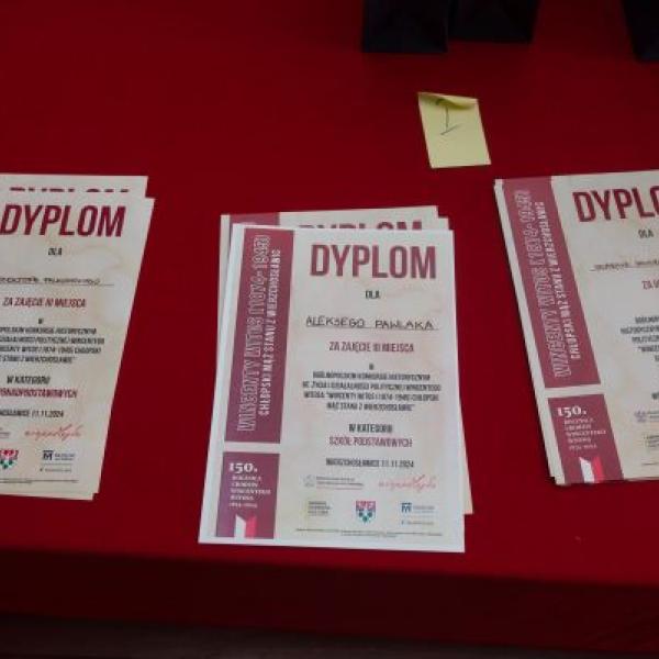 dyplomy dla uczestników