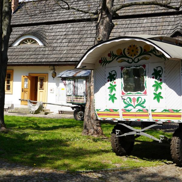 wozy taborowe romski w Muzeum Etnograficznym w Tarnowie