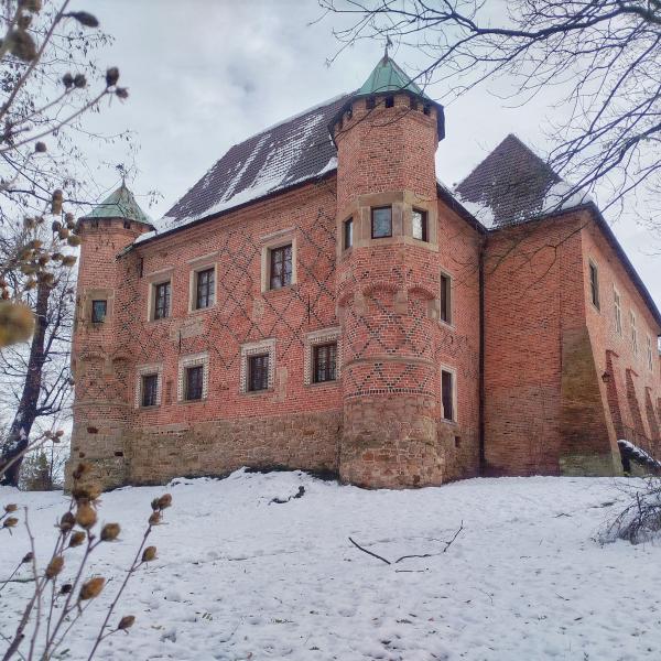 średniowieczny zamek w Dębnie