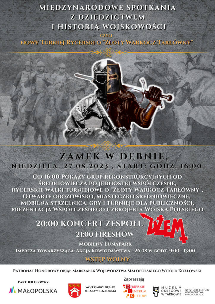 plakat promocyjny Turnieju rycerskiego